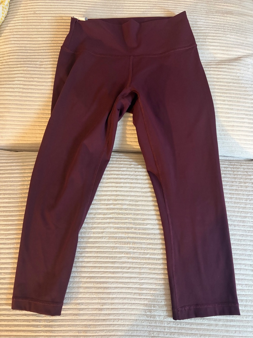 lululemon athletica High-Waisted Capri Leggings - Burgundy